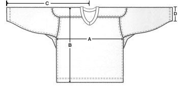 nhl jersey measurements