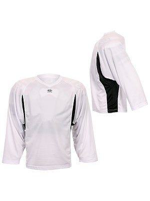 Easton Elite Dry Flow Player Jersey White & Black Sr