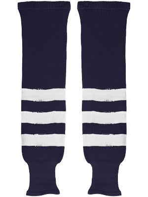 K1 Navy & White Ice Hockey Socks Jr