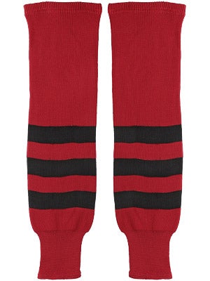 K1 Red & Black Ice Hockey Socks Jr