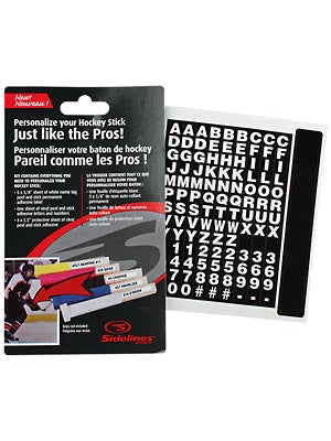 Just Like the Pros Hockey Stick Name Labeling Kit