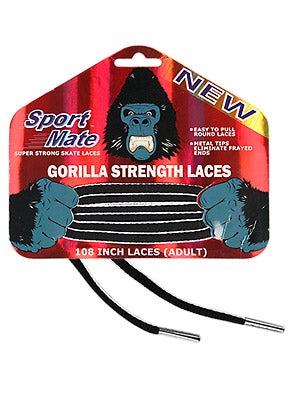 Sport Mate Gorilla Hockey Skate Laces Unwaxed