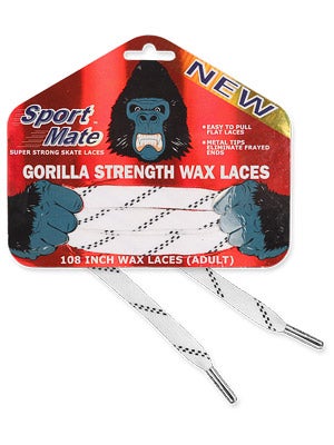 Sport Mate Gorilla Hockey Skate Laces Waxed