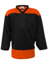 K1 2100 Player Hockey Jersey Black & Orange Jr