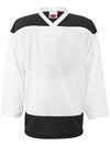 K1 2100 Player Hockey Jersey White & Black Jr