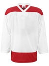 K1 2100 Player Hockey Jersey White & Red Jr
