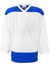 K1 2100 Player Hockey Jersey White & Royal Jr