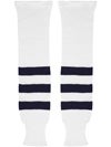 K1 White & Navy Ice Hockey Socks Jr