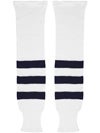 K1 White & Navy Ice Hockey Socks Sr