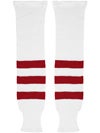 K1 White & Red Ice Hockey Socks Sr