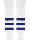 K1 White & Royal Ice Hockey Socks Jr
