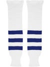 K1 White & Royal Ice Hockey Socks Sr