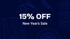 <b>15% OFF</b>: New Year's Sale