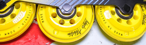 Labeda Inline Roller Hockey Skate Wheels Addiction Yellow 80mm SET OF 8 