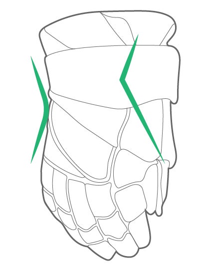 Tapered Fit Hockey Gloves