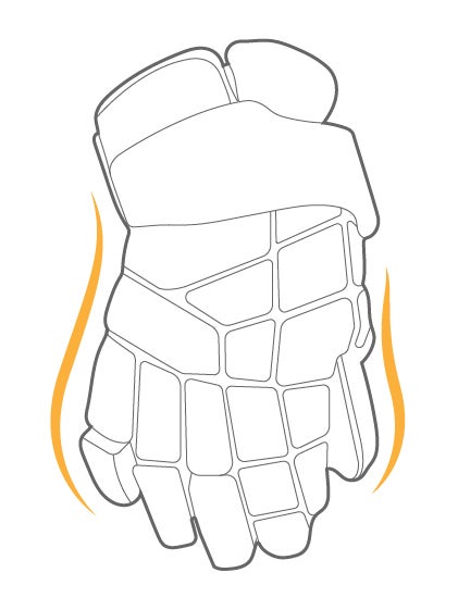 Contoured Fit Hockey Gloves