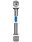 Helo 6mm 2-Piece Square Skate Axle (Single)