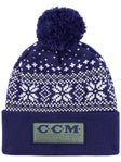 CCM Holiday Pom Knit Snowflake Beanie - Senior