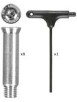 Luigino Axle Kit 8mm Axles & Hex Tool