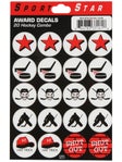 SportStar Hockey Helmet Combo Award Decal Set