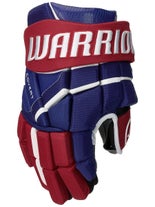 Warrior QR6 NHL Team Stock Gloves MTL Ry/Rd/Wt SR 14"