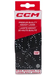 CCM Molded Tip Hockey Skate Laces Unwaxed