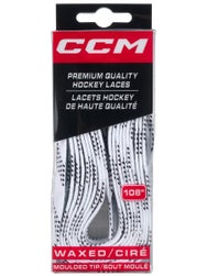 CCM Molded Tip Hockey Skate Laces Waxed