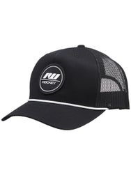 IW Hockey Puck Rope Mesh Back Adjustable Hat