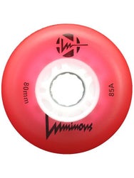 Luminous LED Light Up 72mm Inline Wheels 4pk