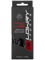 Lowry Standard Grade Hockey Molded Tip Skate Laces Wax