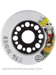 RollerBones Day of the Dead Wheels White 4pk