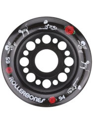 RollerBones Pet Day of the Dead Wheels Black 4pk