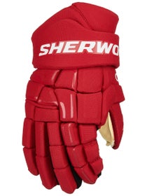 Sherwood Code NHL Team Stock Hockey Gloves - Detroit