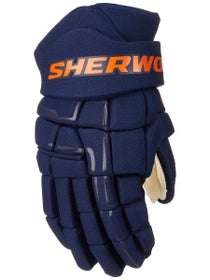 Sherwood Code NHL Team Stock Hockey Gloves - Edmonton