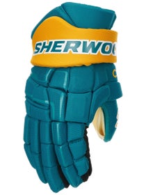 Sherwood Code NHL Team Stock Hockey Gloves - San Jose