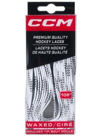 CCM Molded Tip Hockey Skate Laces Waxed