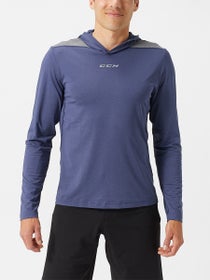 CCM Team Training Premium Hooded LS Tech Shirt - Men's