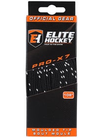 Elite Pro-X7 Wide Hockey Skate Laces Unwaxed