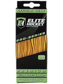 Elite ProSeries Prem Wide Hockey Skate Laces Unwaxed