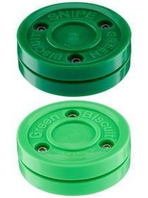 Green Biscuit Training & Snipe Pucks - 2 Pack