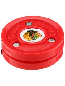 Green Biscuit Puck Chicago Blackhawks (Red) 