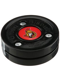 Green Biscuit Puck Ottawa Senators 