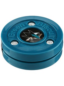 Green Biscuit Puck San Jose Sharks 