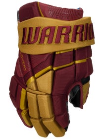 Warrior QR6 Pro Team Stock Hockey Gloves - Maroon/Gold