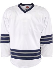 K1 Phoenix Series Hockey Jersey - White/Navy/Gray 