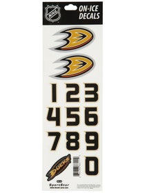 NHL Decal Set Anaheim Ducks White Helmet