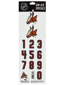 NHL Decal Set Arizona Coyotes White Helmet