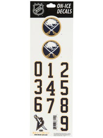 NHL Decal Set Buffalo Sabres White Helmet