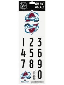 NHL Decal Set Colorado Avalanche White Helmet