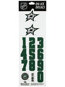 NHL Decal Set Dallas Stars White Helmet